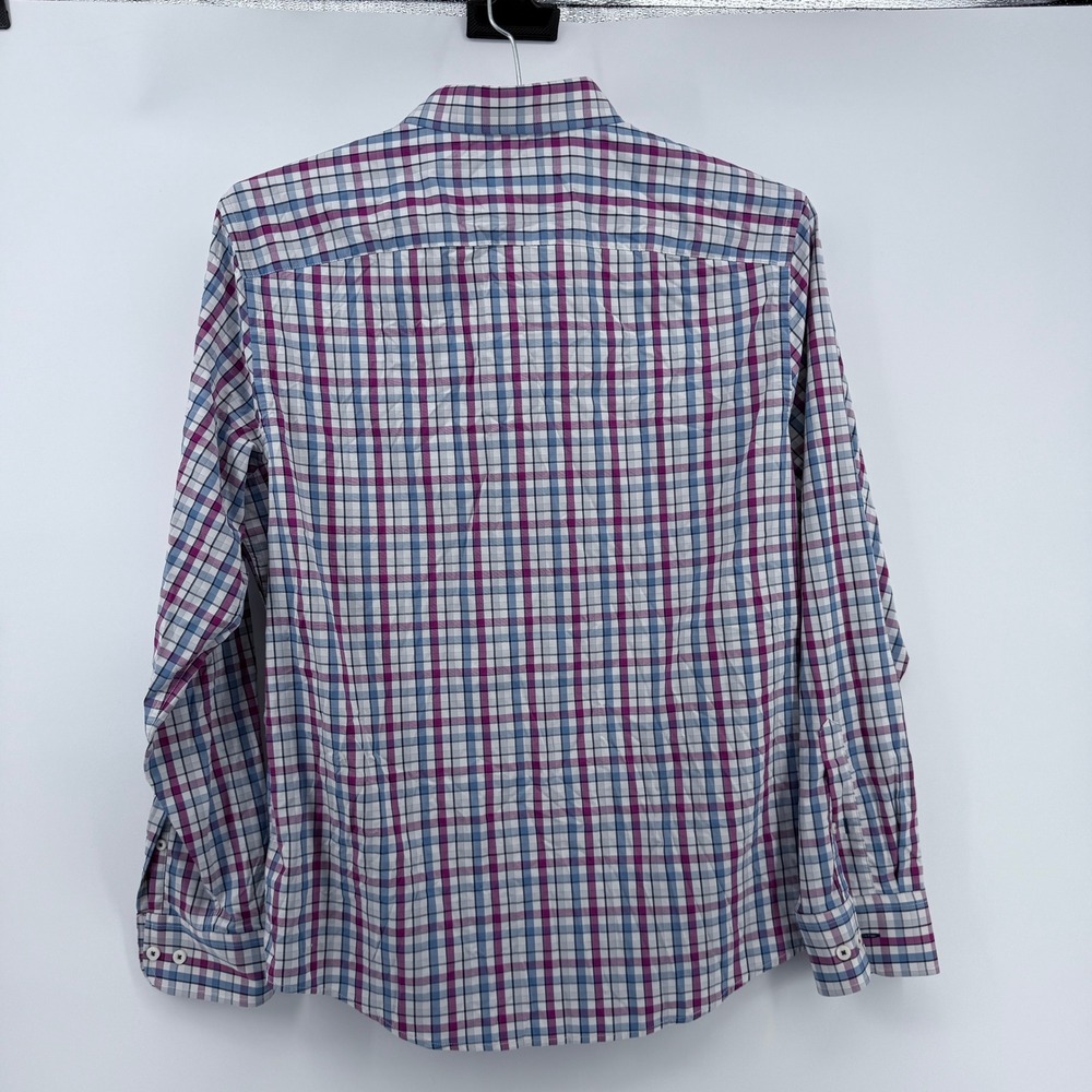 UNTUCKit Button Down‎ Shirt Mens X-Large Slim Fit Plaid Nylon Spandex - Picture 3 of 9